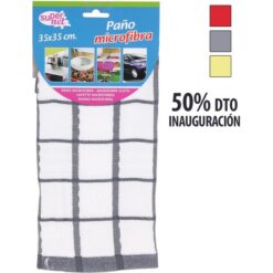 PAÑO COCINA MICROFIBRA 35X35 CM - COLORES SURTIDOS