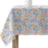 Mantel resinado antimanchas modelo 0120-244Categoría: Nueva colección algodónCalidad: Tejido 100% algodón resinado antimanchas (tacto plastificado).Mantel confeccionado antimanchas