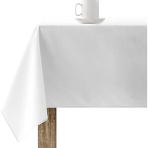 Mantel resinado antimanchas XL Liso blanco 103  Categoría: Manteles XL y redondos  Calidad: Tejido 100% algodón resinado antimanchas (tacto plastificado).  Mantel confeccionado antimanchas