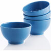 •Set 4 bowls•Fabricado en loza de gran calidad que aporta una excelente durabilidad y resistencia a las piezas. •Color: azul•Las piezas se pueden apilar ahorrando espacio en los armarios.•Aptas para lavavajillas y microondas. •Fácil de limpiar.