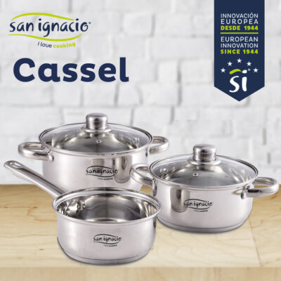 Set San Ignacio: Juego De Tres Sartenes + Batería De Cocina 5