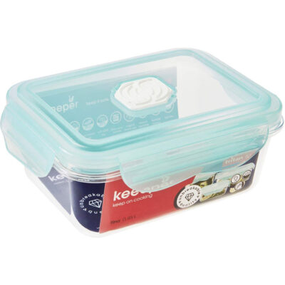 Caja de almacenamiento de alimentos con clip: con Tina uno siempre está en el lado seguro: claro como el vidrio