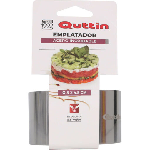 Emplatador Inox Redondo 8x4.5cm Quttin - Imagen 2