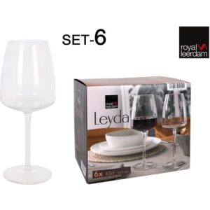 SET 6 COPAS VINO 43cl LEYDA