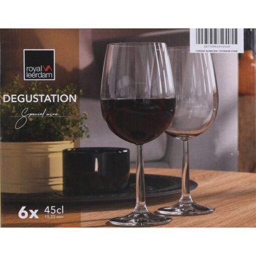 EK SET 6 COPAS VINO 45CL DEGUSTATION - Imagen 2