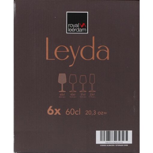 Set 6 Copas Vino 60cl Leyda - Imagen 3