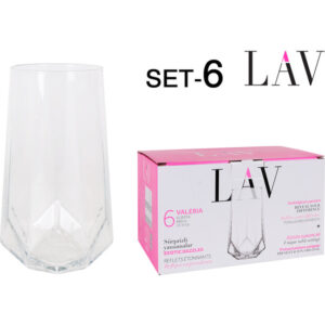 SET 6 VASOS 460CC VALERIA