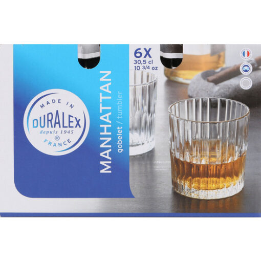 Set 6 Vasos Transparente 30.5cl Manhattan - Imagen 2