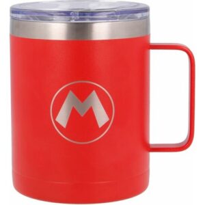 TAZA TERMO ACERO INOXIDABLE SUPER MARIO BROS NINTENDO 380ML  Capacidad: 380ml. Libre de BPA. Doble pared hecha de acero inoxidable.