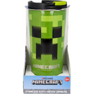 VASO TERMO ACERO INOXIDABLE MINECRAFT 425ML  Capacidad: 425ml. Práctico y original vaso de café con las licencias de personajes más populares. Con propiedades térmicas