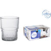 SET 6 VASOS TRANSPARENTE 20cl APILABLE