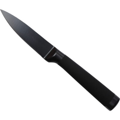 Elegante cuchillo pelador en negro