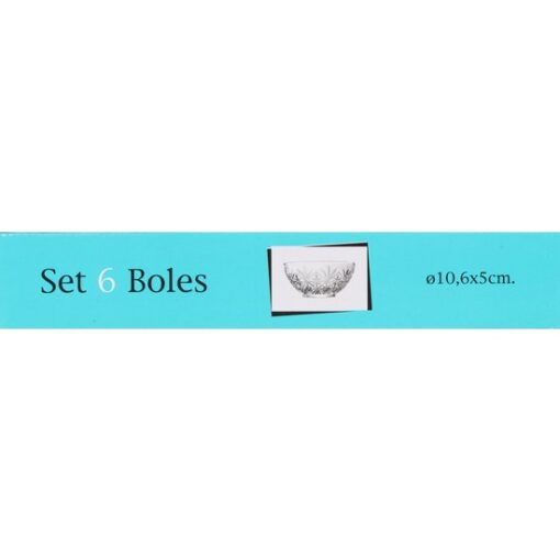 SET 6 BOLS 10.6CM BAROCO