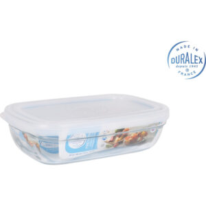 FIAMBRERA TRANSPARENTE 15CM RECTANGULAR C/TAPA FRESHBOX