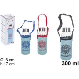 BOTELLA CRISTAL CON FUNDA NEOPRENO 300ML