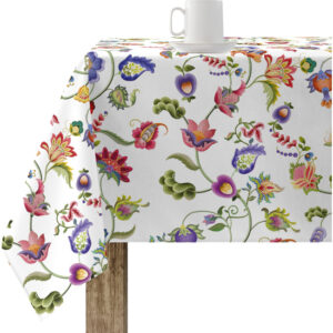 Mantel resinado antimanchas modelo ALISHA 1  Categoría: Nueva colección algodón  Calidad: Tejido 100% algodón resinado antimanchas (tacto plastificado).  Mantel confeccionado antimanchas