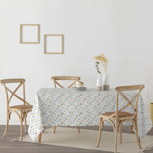 respetando la suavidad y la caída del tejido. Al ser un mantel antimanchas podemos usarlo también para el exterior. Mantel para mesas XL desde 100x180 cm hasta 300x180 cm