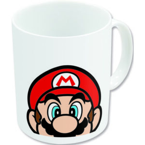 TAZA GRANDE 325ML SUPER MARIO. Taza de cerámica con asa. Capacidad 350 ml. Presentado en Set de cartón.