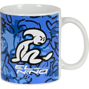 TAZA GRANDE EL NIÑO "BLUE BAY". Taza de cerámica con asa. Capacidad 350 ml. Presentado en Set de cartón.