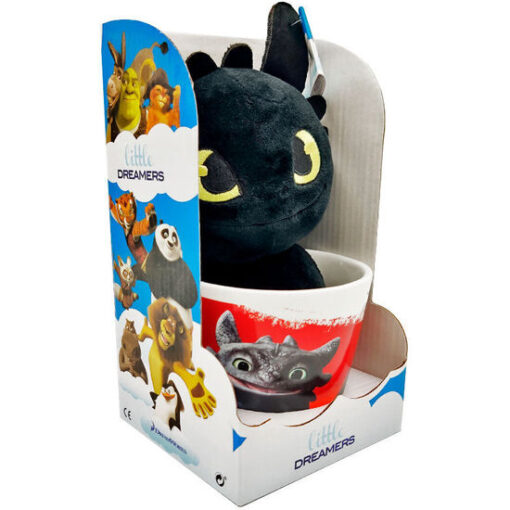 TAZA + PELUCHE TOOTHLESS COMO ENTRENAR A TU DRAGON 18CM - Imagen 2