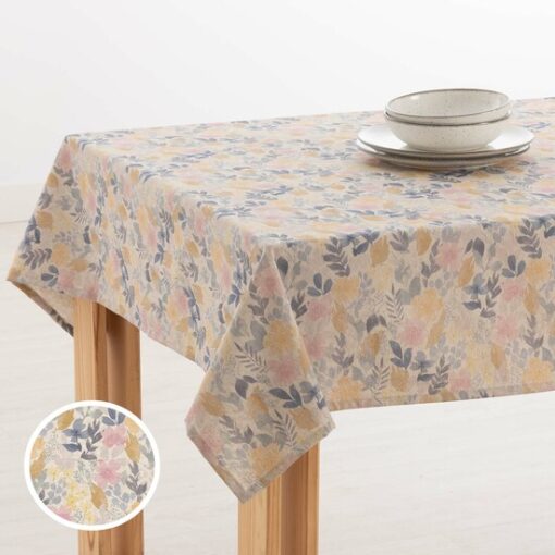 Mantel resinado antimanchas Lino 0120-274  Categoría: Lino estampado  Calidad: 30% Lino