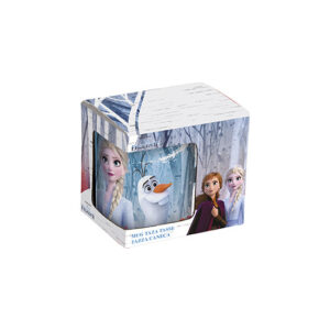 TAZA GRANDE 325ML FROZEN "BELIEVE". FROZEN "BELIEVE". Taza de cerámica con asa. Capacidad 350 ml. Presentado en Set de cartón.