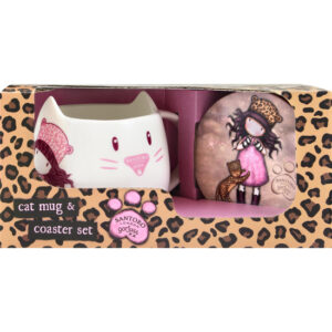 SET DE TAZA Y POSAVASOS GORJUSS™ "PURRRRRFECT LOVE". GORJUSS™ "PURRRRRFECT LOVE". Taza de cerámica con asa. Posavasos. Presentado en Set de cartón. Taza : Apta para microondas y lavavajillas.