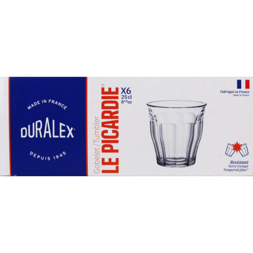 Set 6 Vasos Transparente 25cl Picardie - Imagen 2