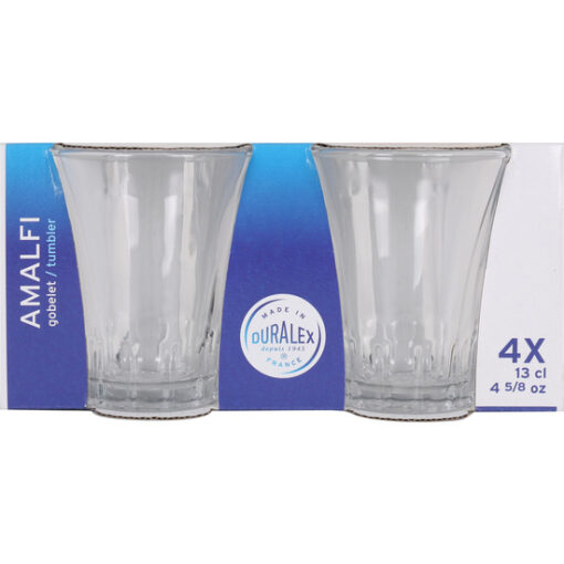 SET 4 VASOS TRANSPARENTE 13CL AMALFI - Imagen 2