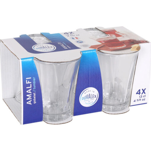 SET 4 VASOS TRANSPARENTE 13CL AMALFI - Imagen 6