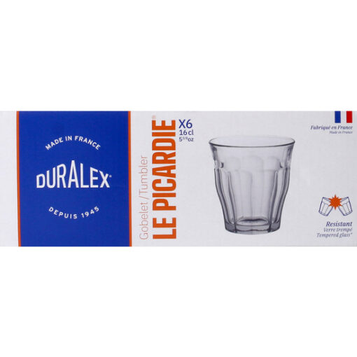 Set 6 Vasos Transparente 16cl Picardie - Imagen 2