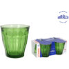 (EK) (SP) SET 4 VASOS 25cl VERDES "PICARDIE"