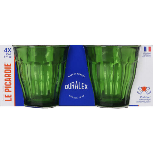 SET 4 VASOS 25CL VERDES PICARDIE - Imagen 2