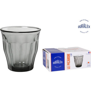 SET 6 VASOS 25cl GRIS "PICARDIE"