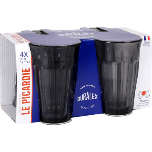 Set 4 Vasos Gris 360cc Picardie - Imagen 6