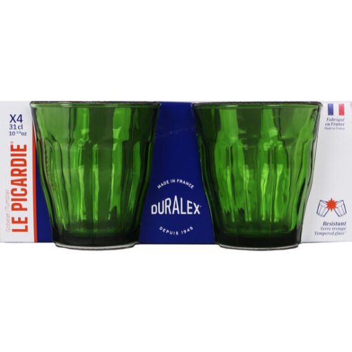 Set 4 Vaso 31cl Verde Picardie - Imagen 2