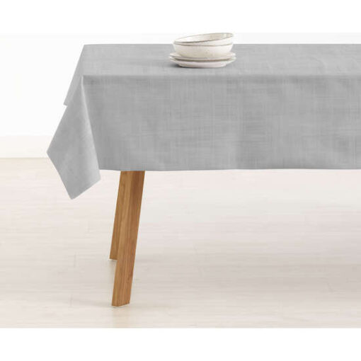 Mantel tacto tela Gris Medio. Mantel estampado en 100% algodón