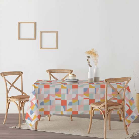 mantiene una flexibilidad que evita que se vuelva completamente rígido. Este mantel es 100% algodón orgánico