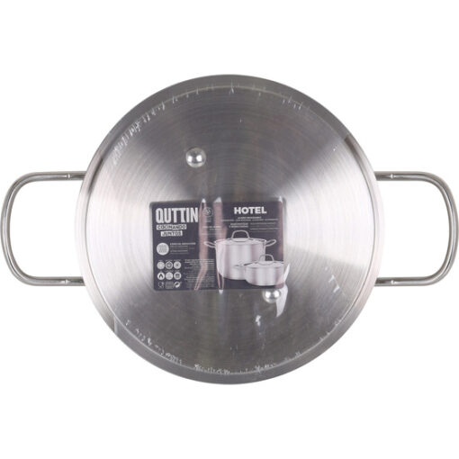 CACEROLA+TAPA ACERO IND 20CM/0,8MM/2,5L QUTTIN HOTEL - Imagen 4