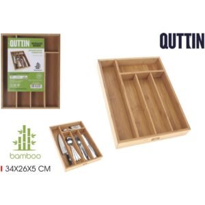 ORGANIZADOR CUBIERTOS BAMBU QUTTIN