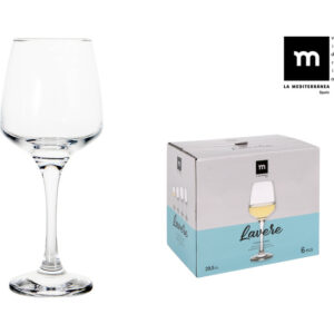 SET 6 COPAS VINO 295cc "LAVERE" MD