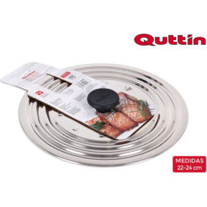 TAPA ACERO INOX 25cm QUTTIN