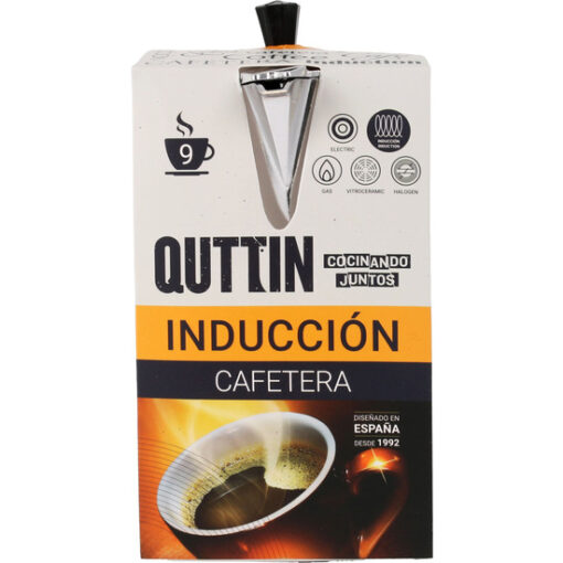 CAFETERA ALUMINIO 9 SERVICIOS INDUCCIÓN QUTTIN - Imagen 3