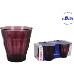 SET 4 VASOS 25cl MORADO/CRANBERRY "PICAR