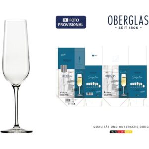 SET 6 COPAS CHAMPAGNE OBERGLAS 22cl "SENSATION"