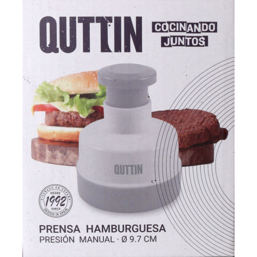 Prensa Hamburguesas Manual Plast. Quttin - Imagen 2