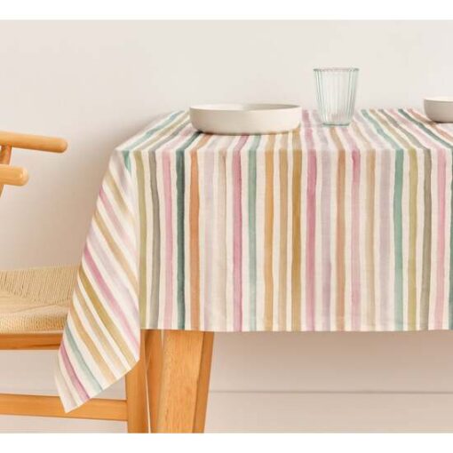 Mantel resinado antimanchas XL Naiara 4-100. Dale un toque elegante y práctico a tu mesa con nuestro mantel antimanchas. Con dos capas de resina y una de teflón