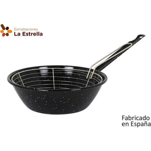 SARTÉN HONDA C/CESTILLO 24cm JASPEADA