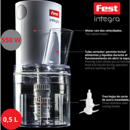 FEST INTEGRA PICADORA MULTIUSOS CON 550W - Imagen 2