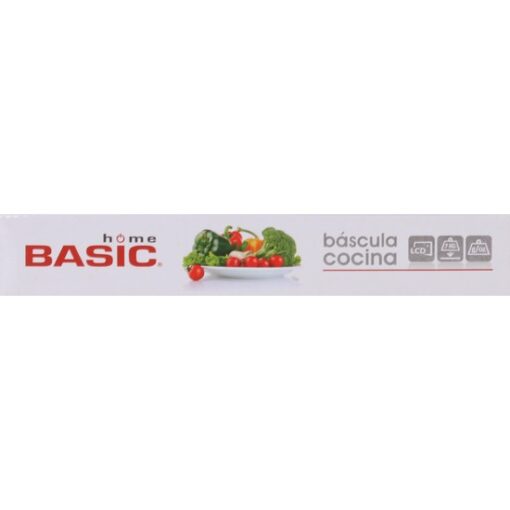 BASCULA COCINA DIGITAL 7KG BASIC HOME - Imagen 4